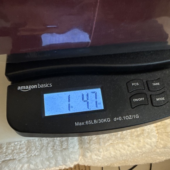 NWT Red Suede Leather Small Shoulder Bag Casual Career Basic Essential Chic - Picture 13 of 13